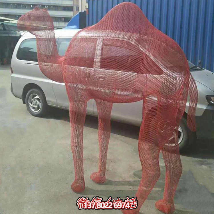 不銹鋼網(wǎng)格景觀雕塑，點(diǎn)綴廣場(chǎng)美景
