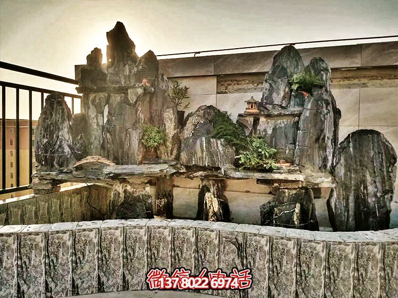 精美小型假山景觀陽臺(tái)擺放裝飾 精美小型假山景觀陽臺(tái)擺放裝飾