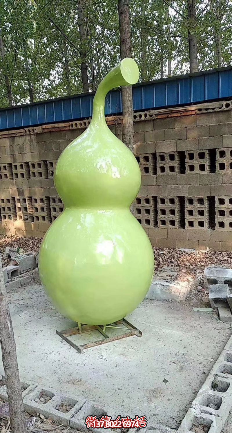 玻璃鋼烤漆園林葫蘆雕塑，點亮景區(qū)
