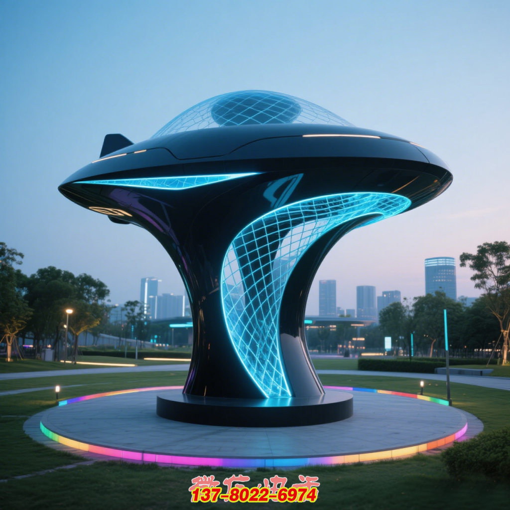 幻宇飛碟 —— 城市戶外不銹鋼科技景觀雕塑 幻宇飛碟 —— 城市戶外不銹鋼科技景觀雕塑