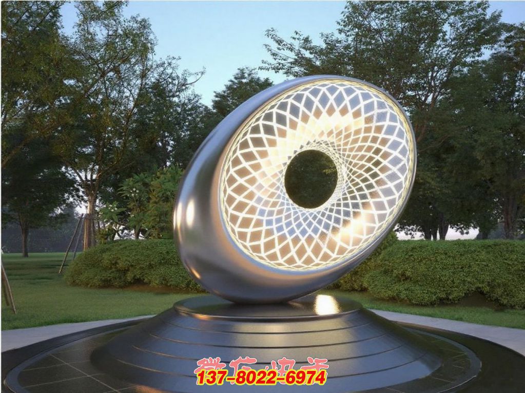 光綻環(huán)影:不銹鋼戶外景觀的時空之眸 光綻環(huán)影:不銹鋼戶外景觀的時空之眸