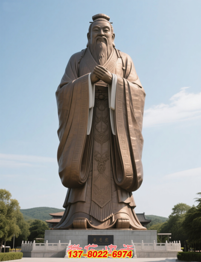 孔子銅鑄圣像:彰顯儒家文化的金屬雕塑杰作 孔子銅鑄圣像:彰顯儒家文化的金屬雕塑杰作